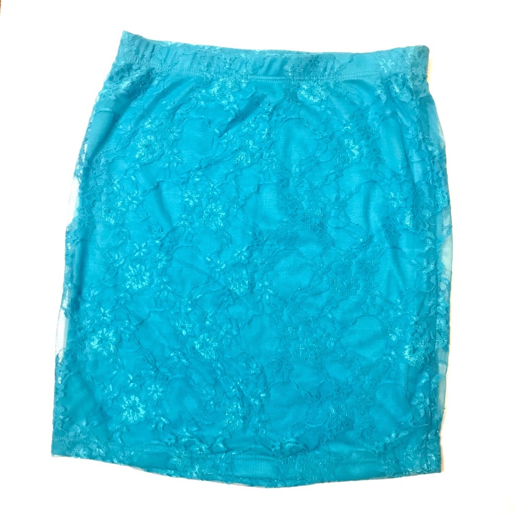 Dolls Kill dELia*s Light Blue Lace Pencil Skirt